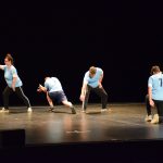 Les jeunes de l'Institut Perdrizet lors du spectacle Dansés en commun en partenariat avec Territoire de danse contemporaine