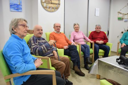 Atelier chant à l'accueil de jour Les Tilleuls de la Maison Blanche